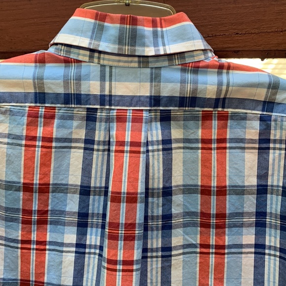 Vineyard Vines Red Slim Fit Whale Shirt, Red White Blue, M - Picture 7 of 8